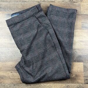 Modcloth Pants Womens 6 Black White Glen Plaid Trouser Workwear Neutral Classic